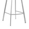 Armen Living Aura White Faux Leather and Brushed Stainless Steel Swivel 30" Bar Stool LCAUBABSWH30 - alternate 10